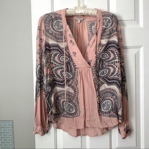 NWOT LUCKY BRAND PINK TUNIC